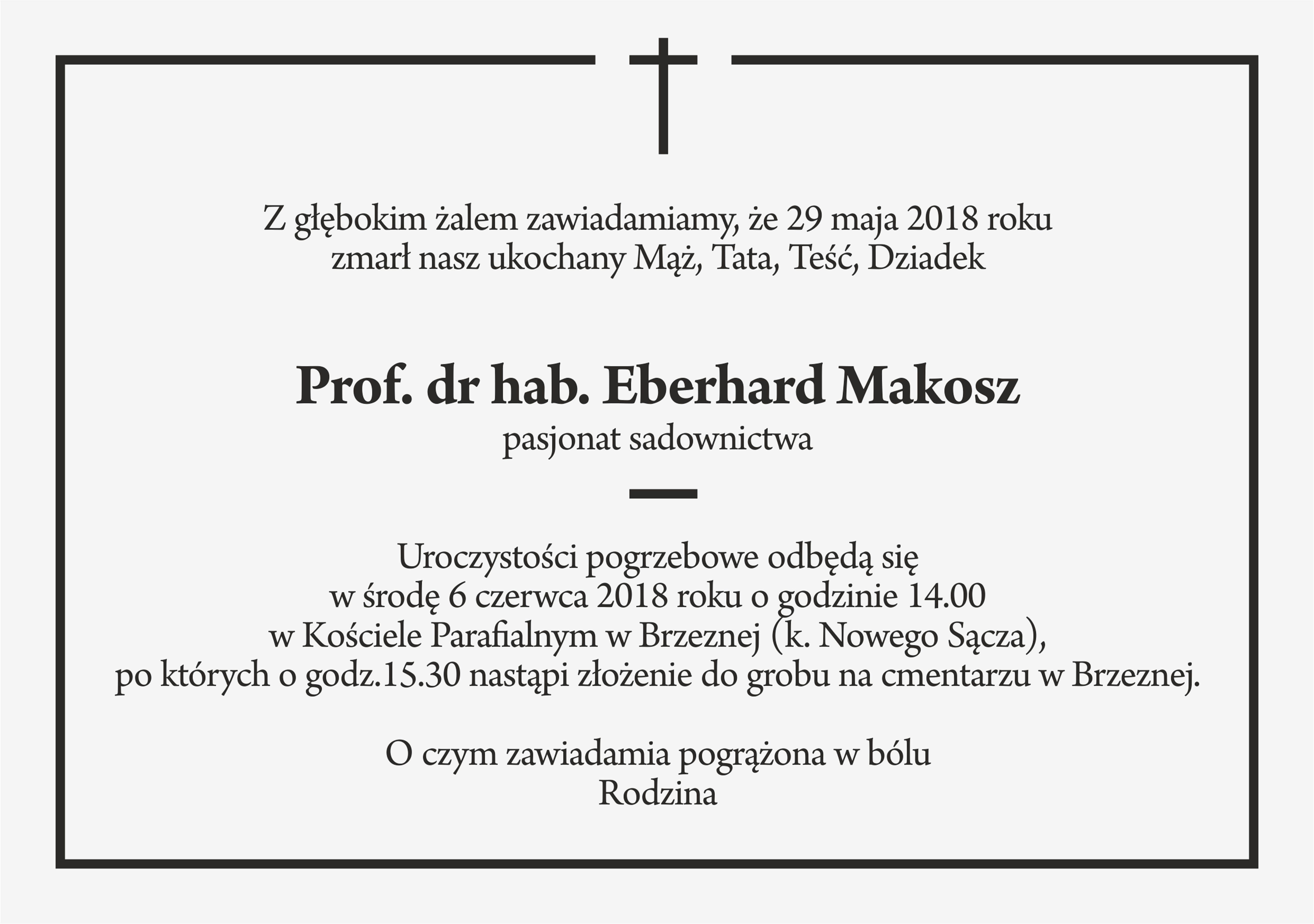 Klepsydra prof. Eberhard Makosz