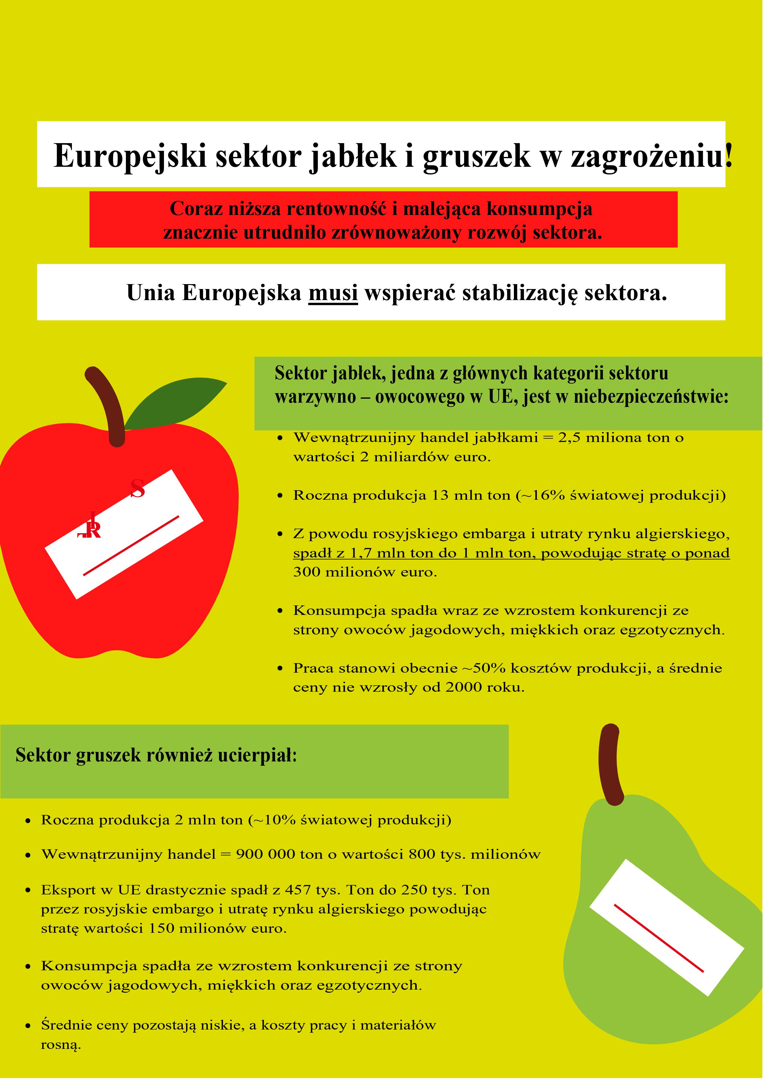 Infografika sektor jabłek i gruszek
